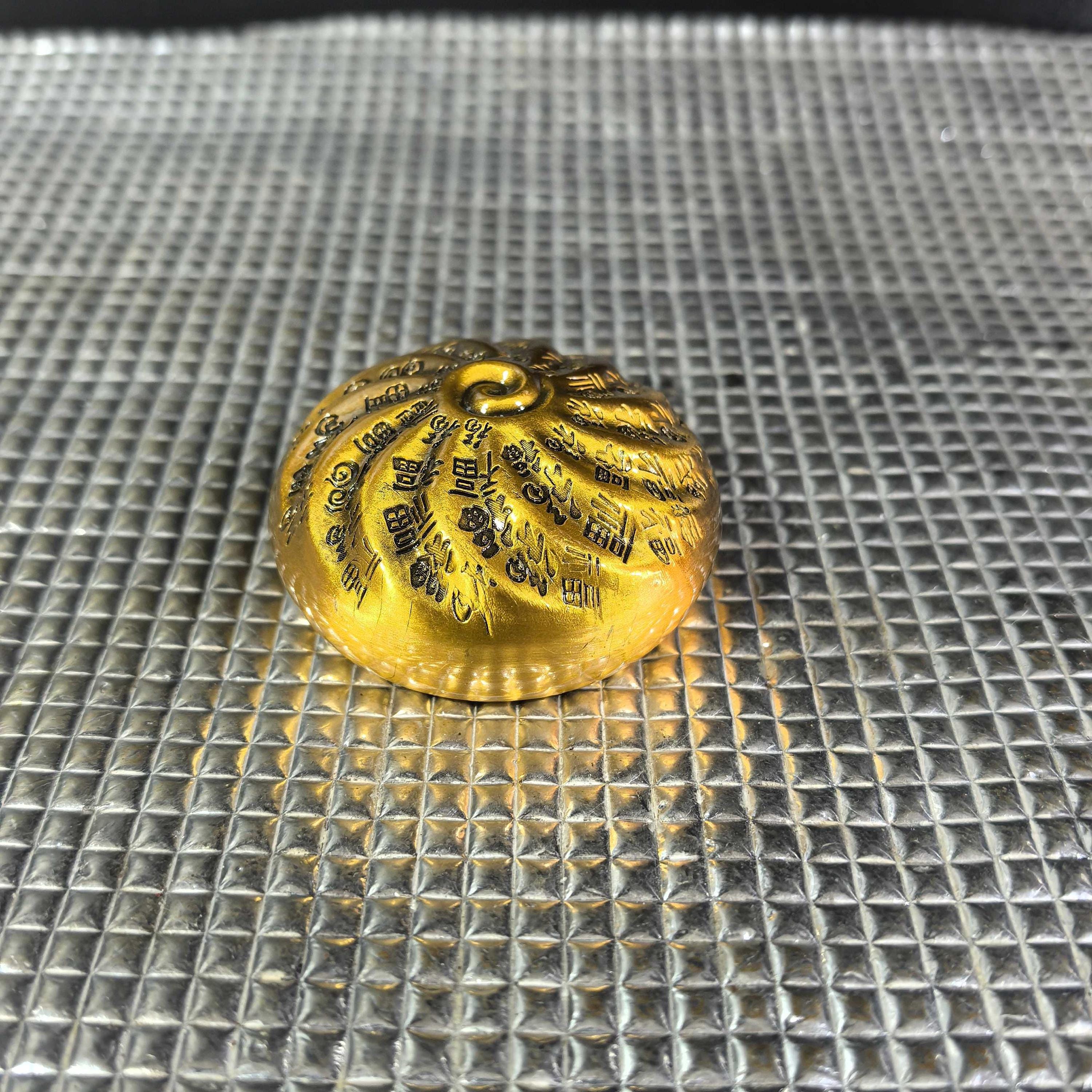 中国の手作りの彫刻が施された銅製の包子像の装飾品、貴重で珍しい