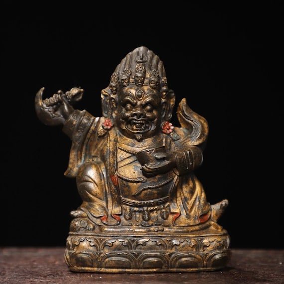 ブロンズ 仏像風オブジェ 水月観音半跏思惟像鋳造ブロンズ風彫像高さ約36cm置物慈悲の観音菩薩