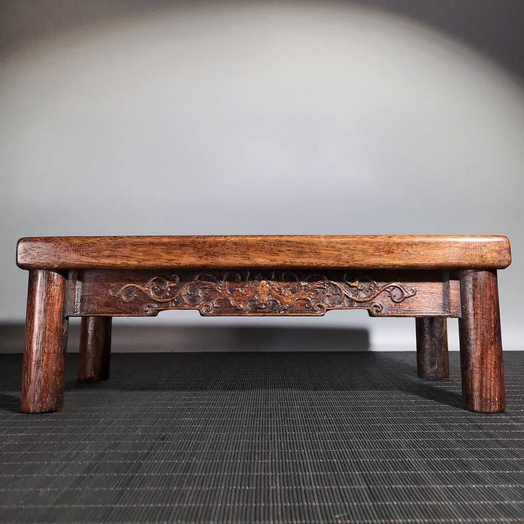 Chinese handmade carved rosewood kang/coffee table ornaments, exquisite wood carvings, precious and unique