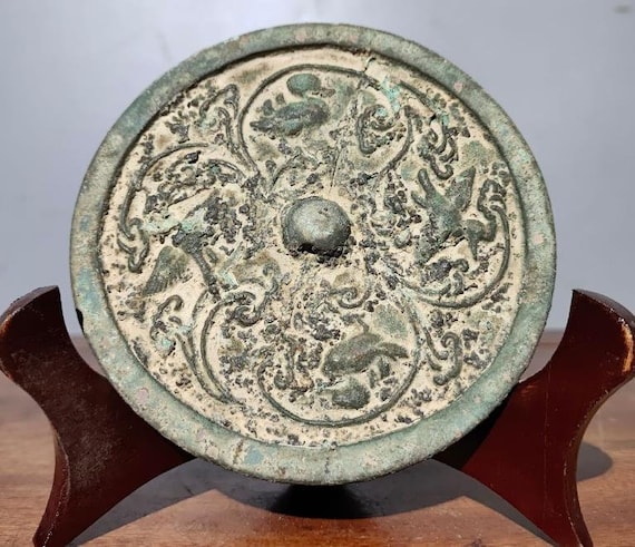 Chinese Collection of Old Bronze Mirrors - Etsy