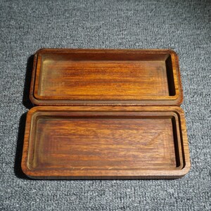 Handcarved rosewood Glasses case, exquisite and unique, gift, can be used image 8