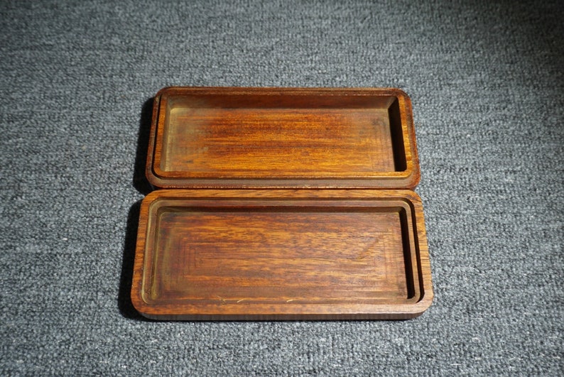 Handcarved rosewood Glasses case, exquisite and unique, gift, can be used image 8