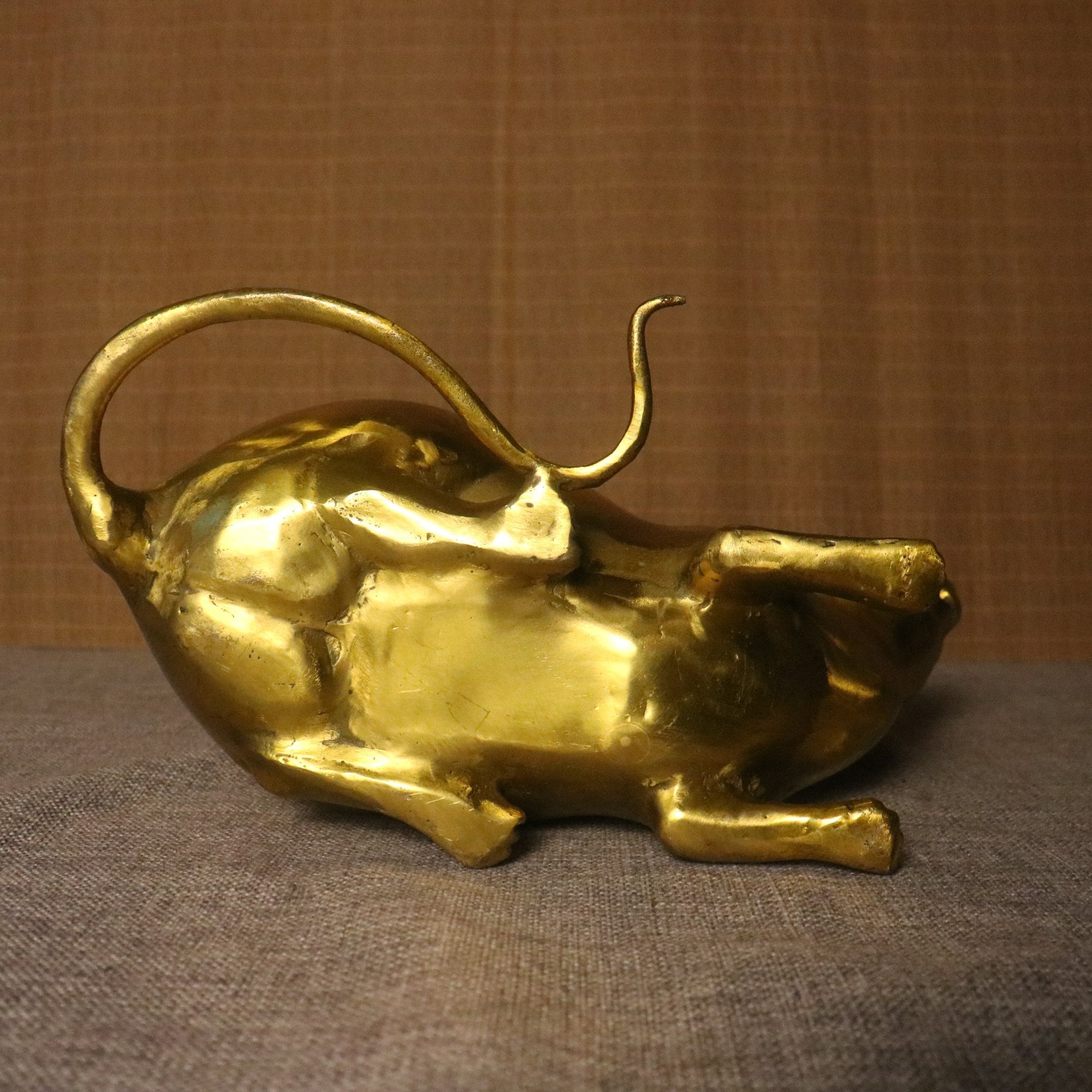 Chinese Antique Hand Carved Bronze Rat Statue Ornament,zodiac Rat