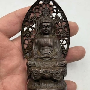 Collectibles Chinese Copper Buddha Statue ornaments ，Exquisite Rare ，Handmade，Worth collecting