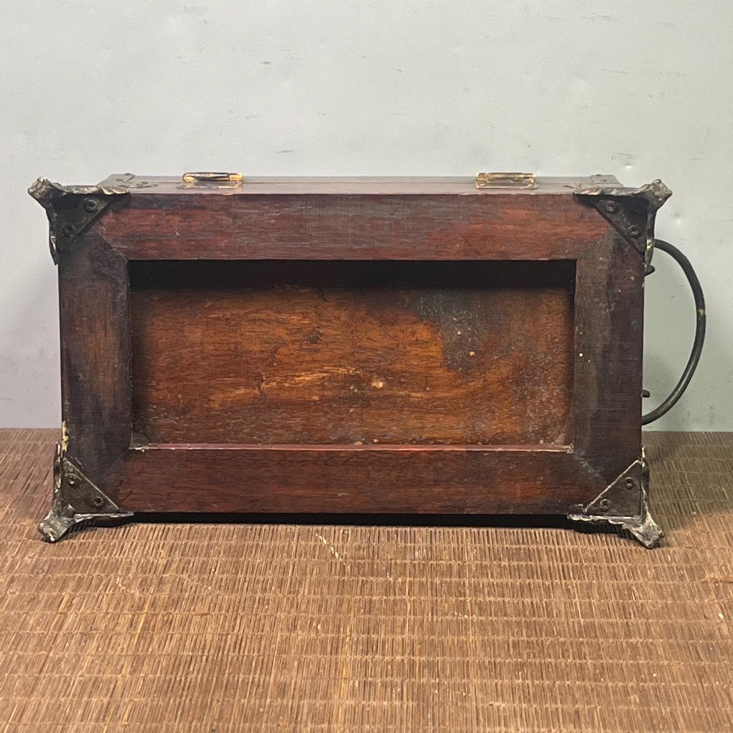 中国のコレクション手作りの彫刻ローズウッドの花と鳥のパターンの収納