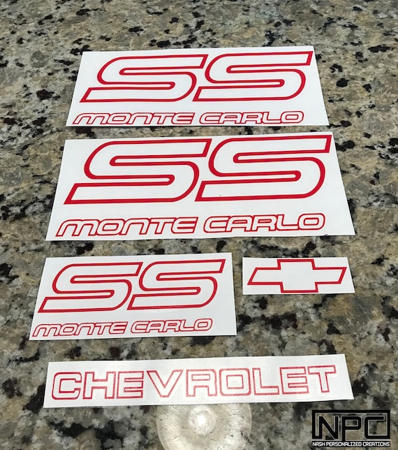 8788 Monte Carlo SS Decals Etsy