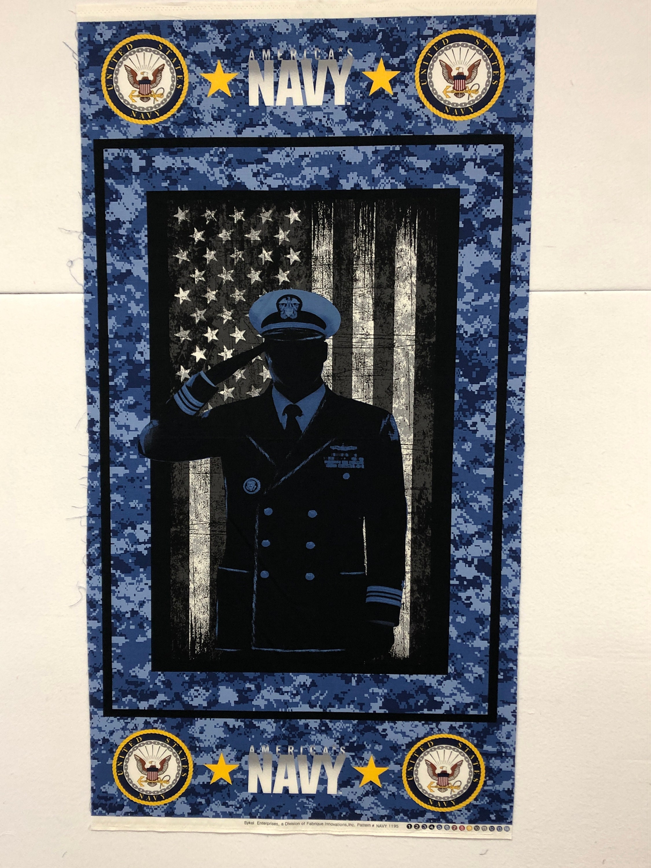 Military Fabric Navy Soldier Fabric Panel Sykel Etsy