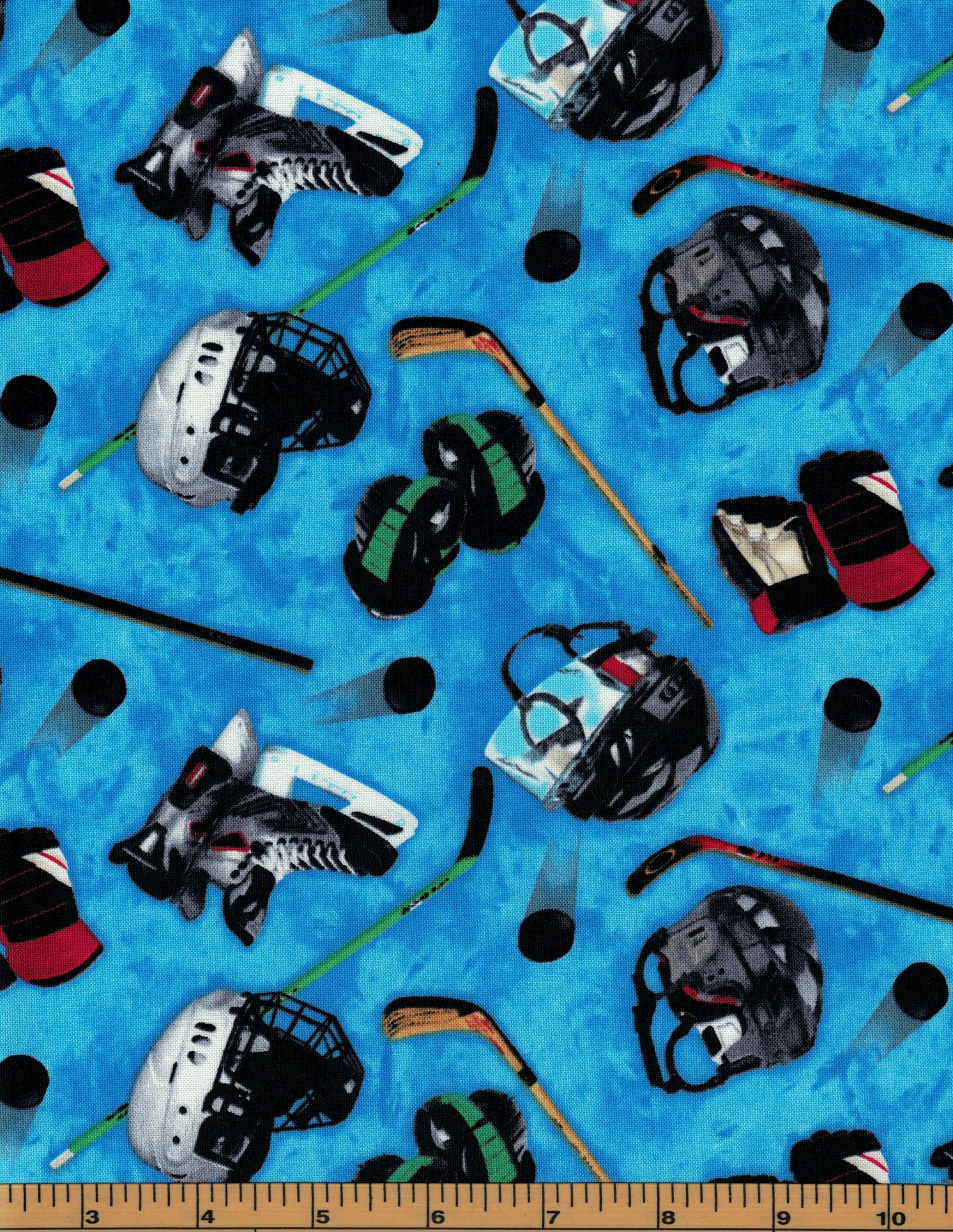 Ice Hockey Fabric Hockey Sticks and Puck Toss Elizabeth Etsy