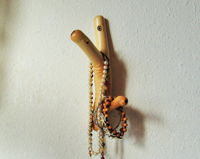 Natural Juniper Tree Branch Wall Hook With Double Hooks for Etsy