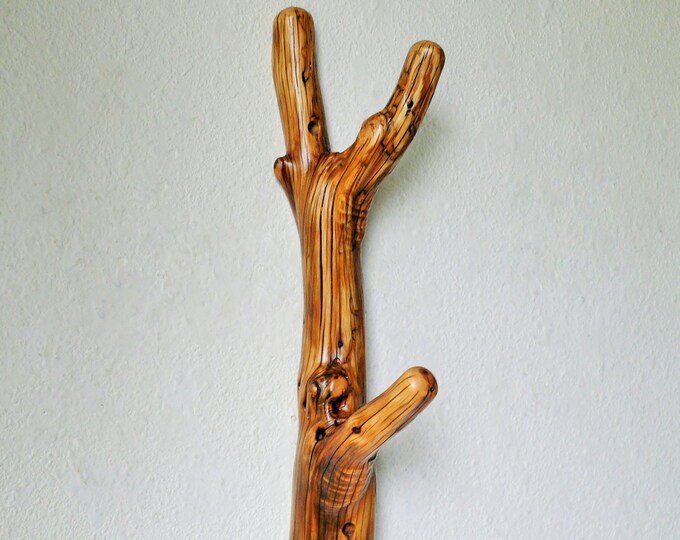 Juniper Tree Branch Wall Hook W/ Double Hooks for Hat Rack Etsy