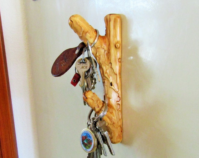 Juniper Tree Branch Hook With Double Hooks for Key Etsy