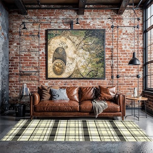 Bits and Reins Hunter Jumper  Dressage Area Rug - Show Stall Mat - Tack Room Rug - Horse Lovers Gift - Practice your Test Dressage Rug