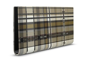 Equestrian Authentic Nappa Leather Travel Wallet Elegant Chaos Bit Leather Bag. Original Art Work