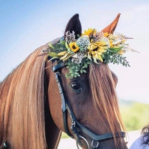Horse Neck Garland - Horse Photography Prop - Rustic Wedding Decor - Horse Maternity Shoot - Equine Photography Garland - Bridal Photography