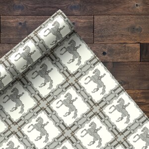 Ridtapet Dressyrhästkonst Ridhemsinredning Ridkonst Accentväggtapet Lantligt tapet Mönster med bett och tygel bild 5
