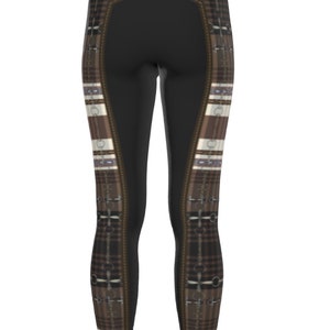 Dressage Snaffle Bit Plaid FAUX full seat equestrian fashion. Horse Lovers Gift. Horse Trainer Gift.