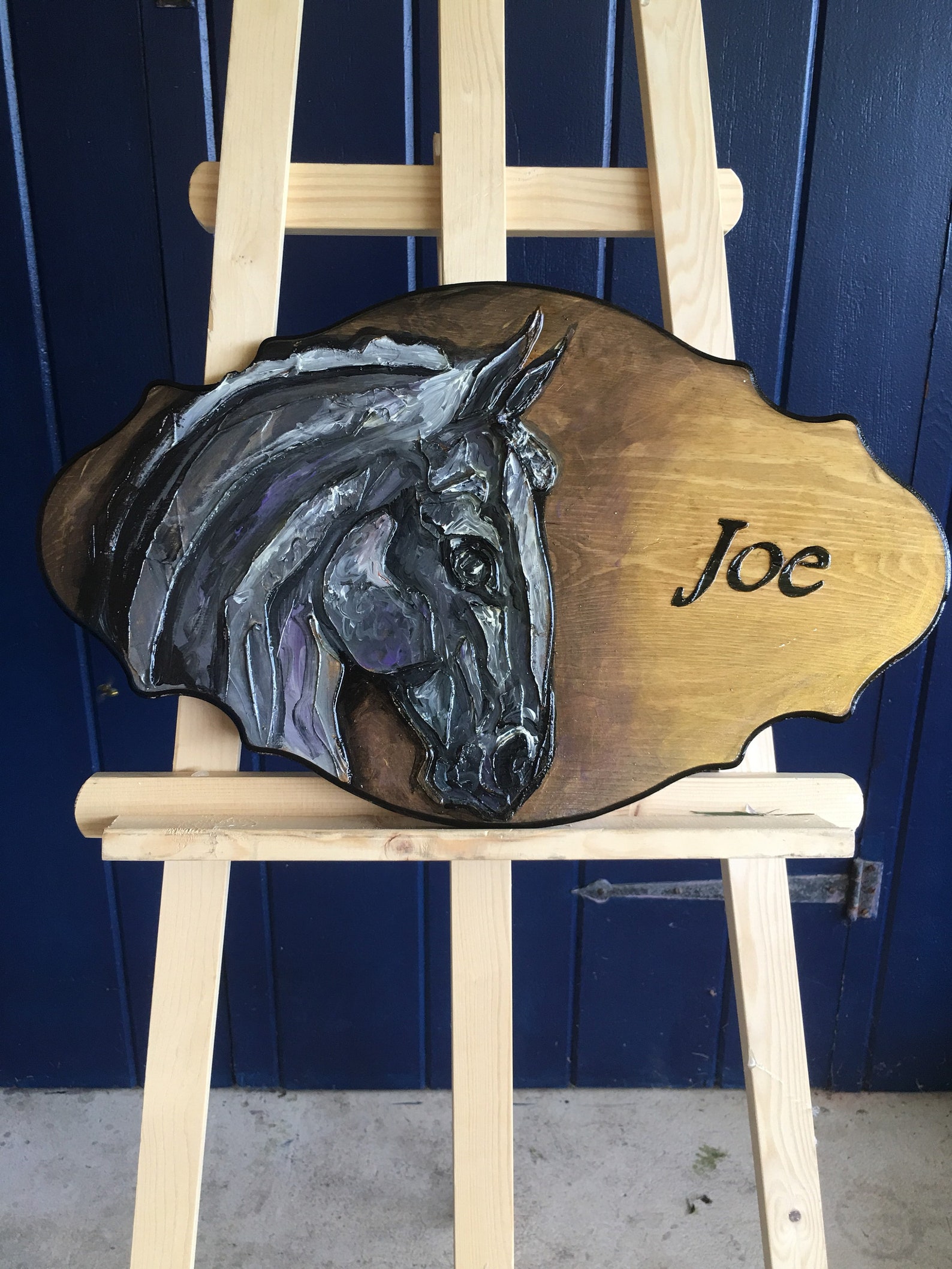 Custom and Semi Custom Horse Stall Name Plate/plaque Wood Etsy