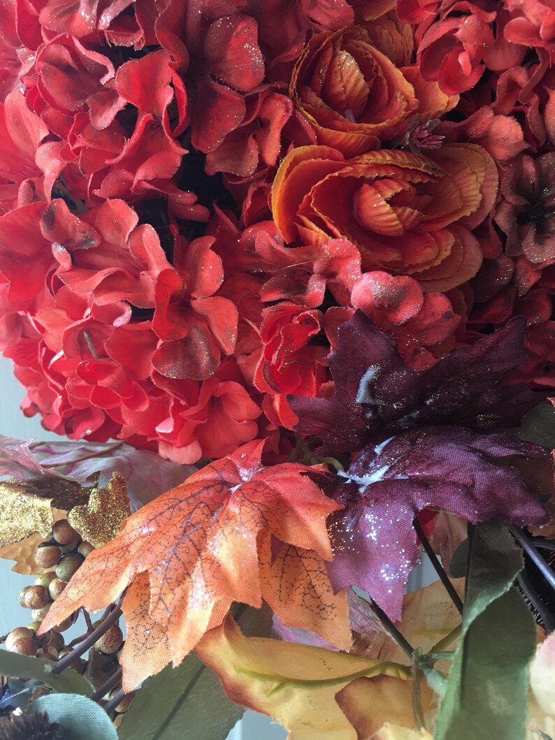 Autumn/Fall/Halloween Pumpkin Wreath Halloween Decor Etsy