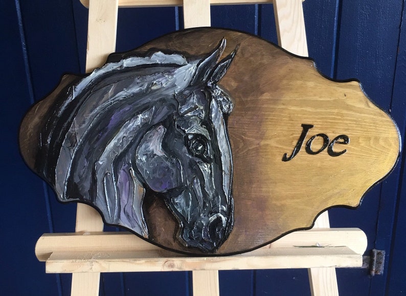Custom and Semi Custom Horse Stall Name Plate/plaque Wood Etsy