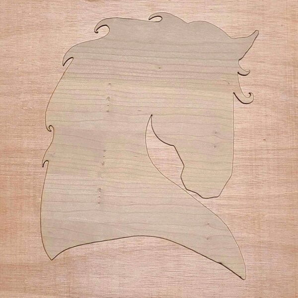 Horse Head Cutout Etsy