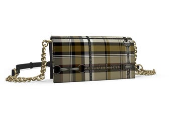 Equestrian Authentic Nappa Leather Kenway Evening Bag Elegant Chaos Bit Leather Bag. Original Art Work