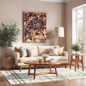 Equestrian Snaffle Bit Pattern Area Rug - Show Stall Mat - Tack Room Rug - Horse Lovers Gift