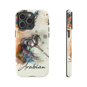 Arabisch Aquarell Pferdeliebhaber Geschenk Studie Tough Case Phone Case.