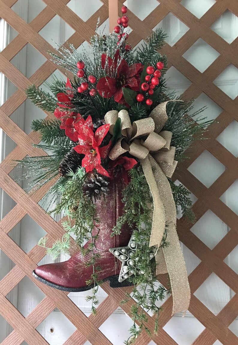 Cowboy Christmas One Ready To Shiprustic Country Christmas Etsy