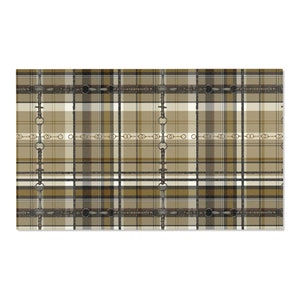 Mustard Hunter Jumper Equestrian Snaffle Bit and Reins Area Rug - Show Stall Mat - Tack Room Rug - Horse Lovers Gift