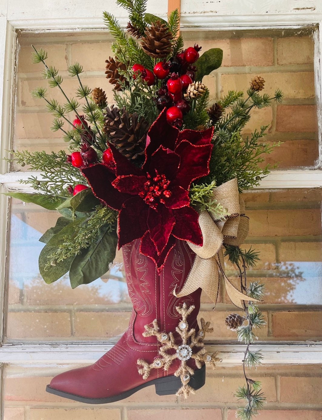 Cowboy Rustic Country Christmas - Christmas Cowboy Boot