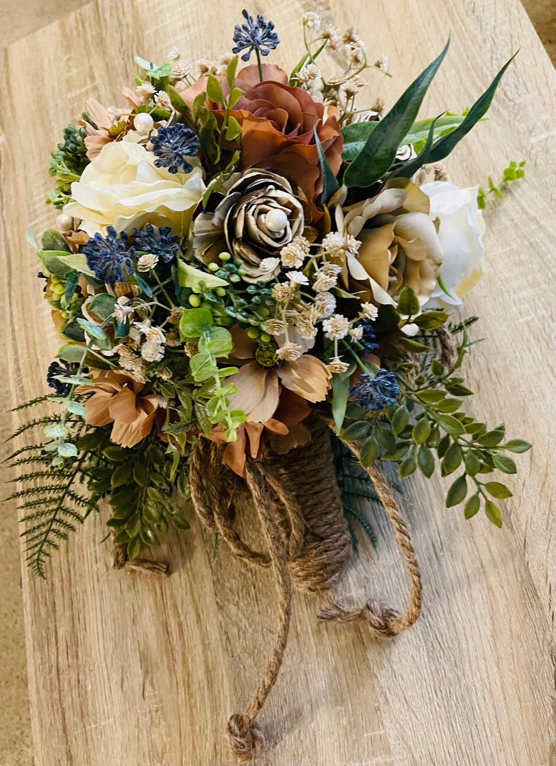 Custom Wedding Bride Bouquet W/ 4 Cake Arrangements Bridesmaid Flower