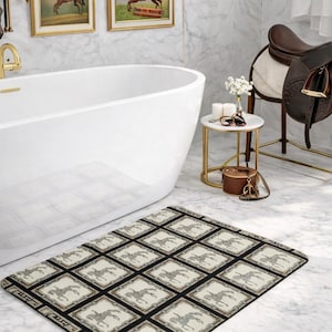 Dressage Snaffle Bit  Memory Foam Bath Mat