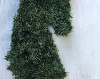 Blank Artificial Pine Horse Head Form - Undecorated DIY Horse Wreath -  DIY Horse Head Wreath
