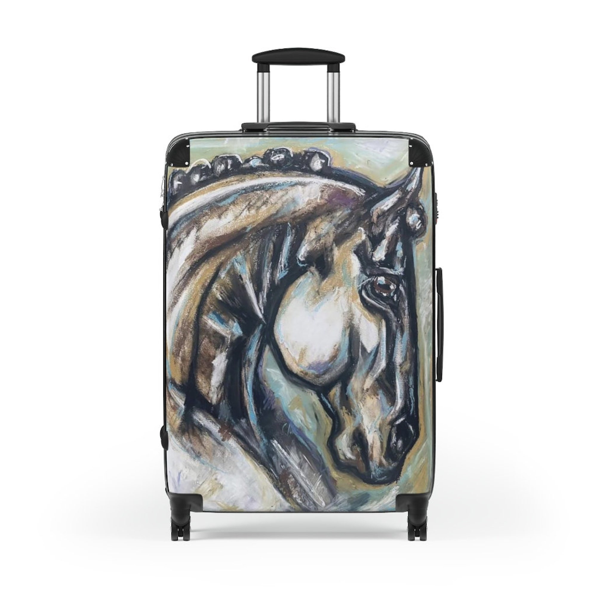 Discover Dressage Horse Suitcase - Equestrian Travel Accessories - Horse Lovers Gift