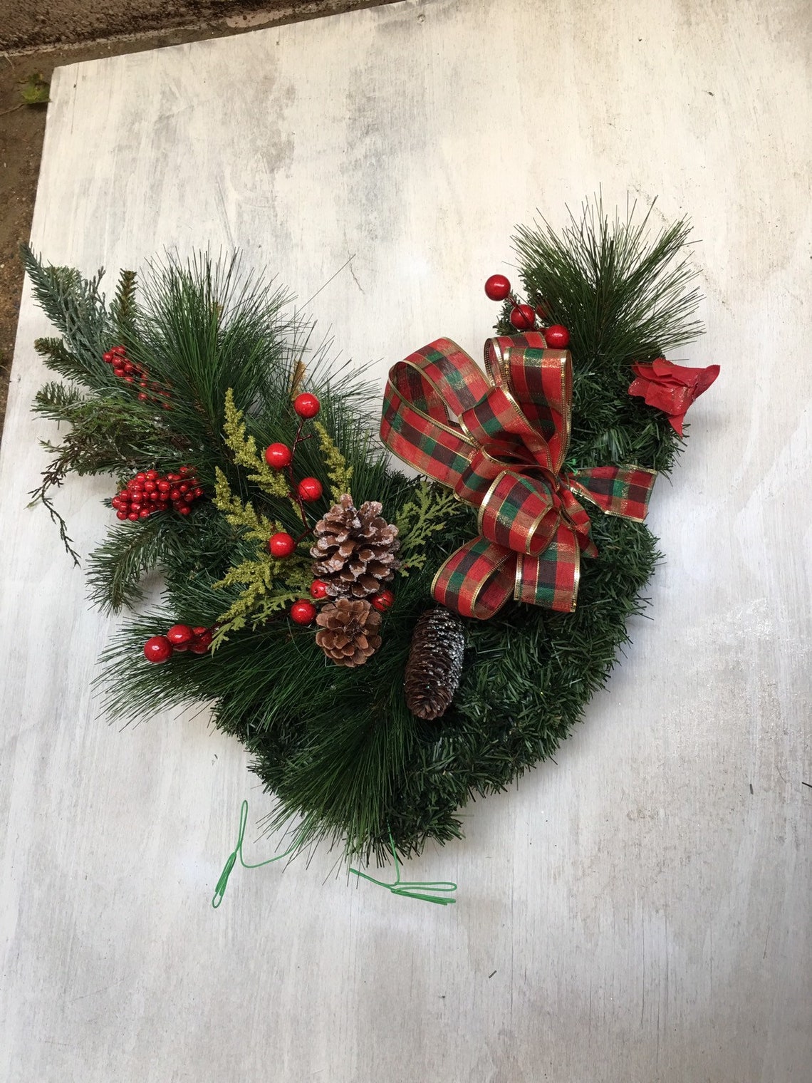 Christmas Chicken Wreath Artificial Christmas Farm Wreath Etsy