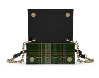Equestrian Authentic Nappa Leather Kenway Evening Bag Elegant Chaos Bit Leather Bag. Original Art Work