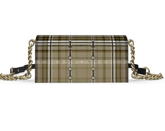 Equestrian Authentic Nappa Leather Kenway Evening Bag Elegant Chaos Bit Leather Bag. Original Art Work