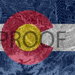 Lone Tree Colorado Elevation Contour kaart met vlag van Colorado
