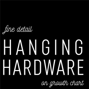 Growth Chart Ruler Add On - Hanging Hardware