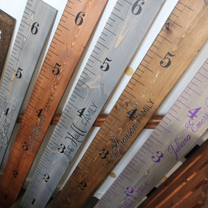 Growth Chart Wood Growth Chart Ruler Custom Growth Chart image 2