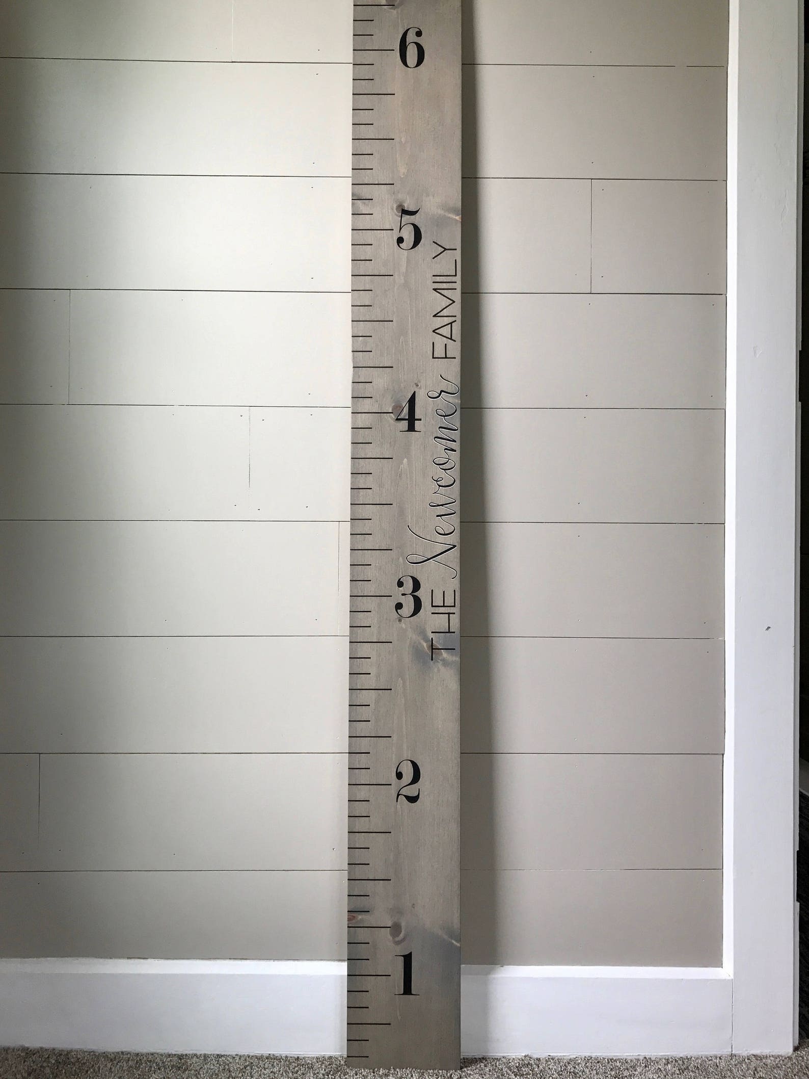 Modern Growth Chart Ruler Kids Measuring Stick Family Ruler | Etsy