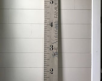 Modern Growth Chart Ruler, Kids Measuring Stick, Family Ruler