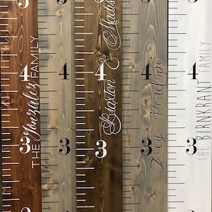 Height Chart Ruler - Wooden Height Chart - Growth Chart Ruler - Kids Measuring Stick