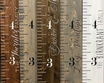 Height Chart Ruler - Wooden Height Chart - Growth Chart Ruler - Kids Measuring Stick