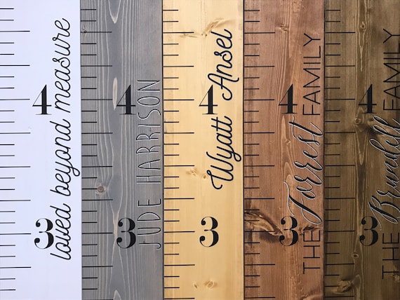 Wooden Height Chart 