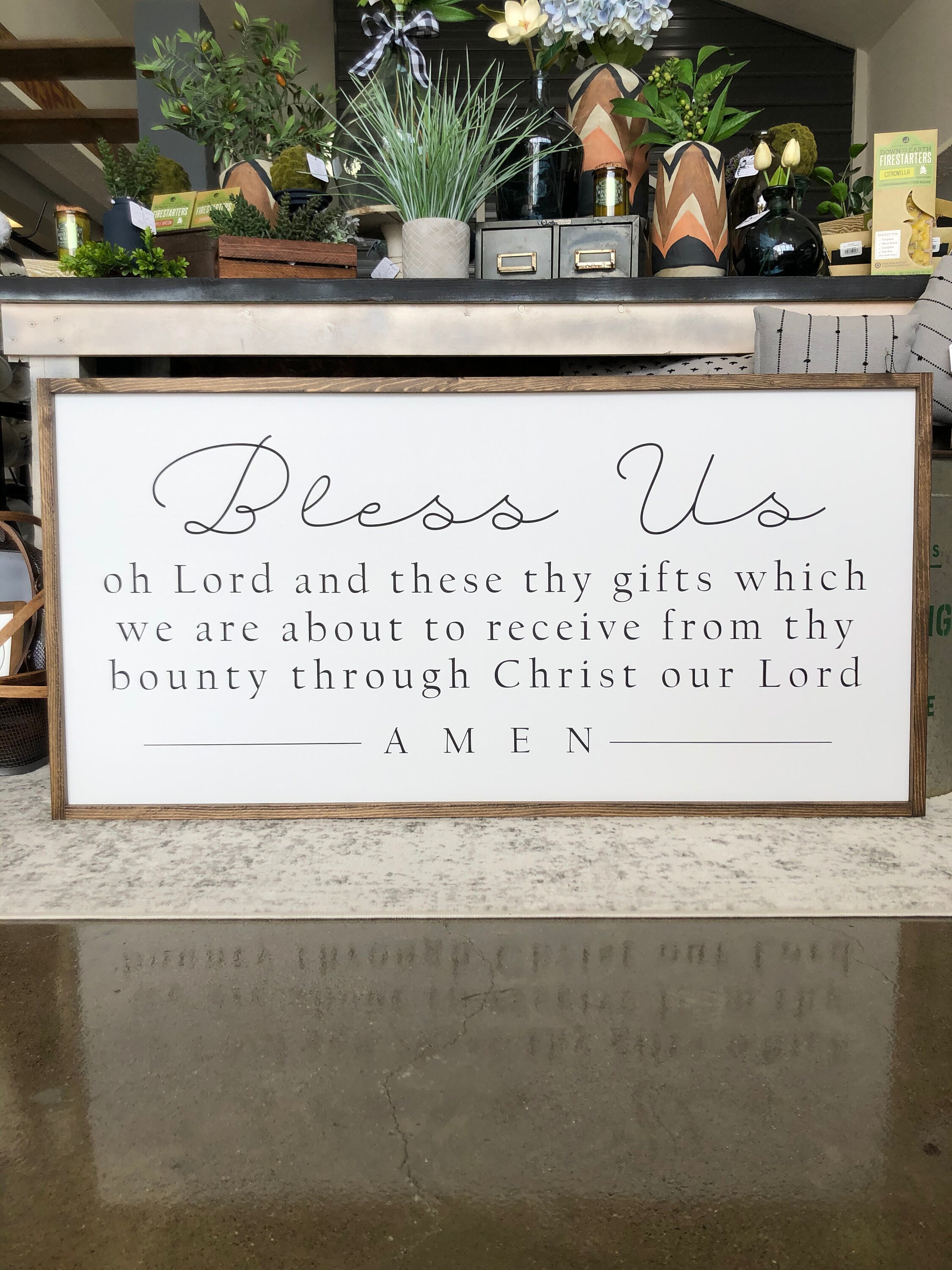 Bless Us Oh Lord Sign Catholic Meal or Dinner Prayer | Etsy