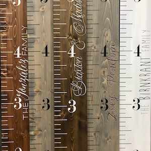 Height Stick Ruler - Wood Height Chart for Kids - Growth Chart Ruler