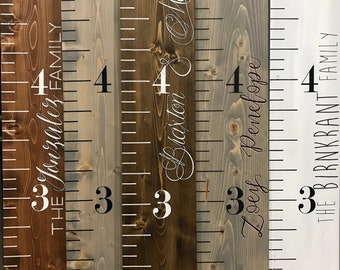 Height Stick Ruler - Wood Height Chart for Kids - Growth Chart Ruler