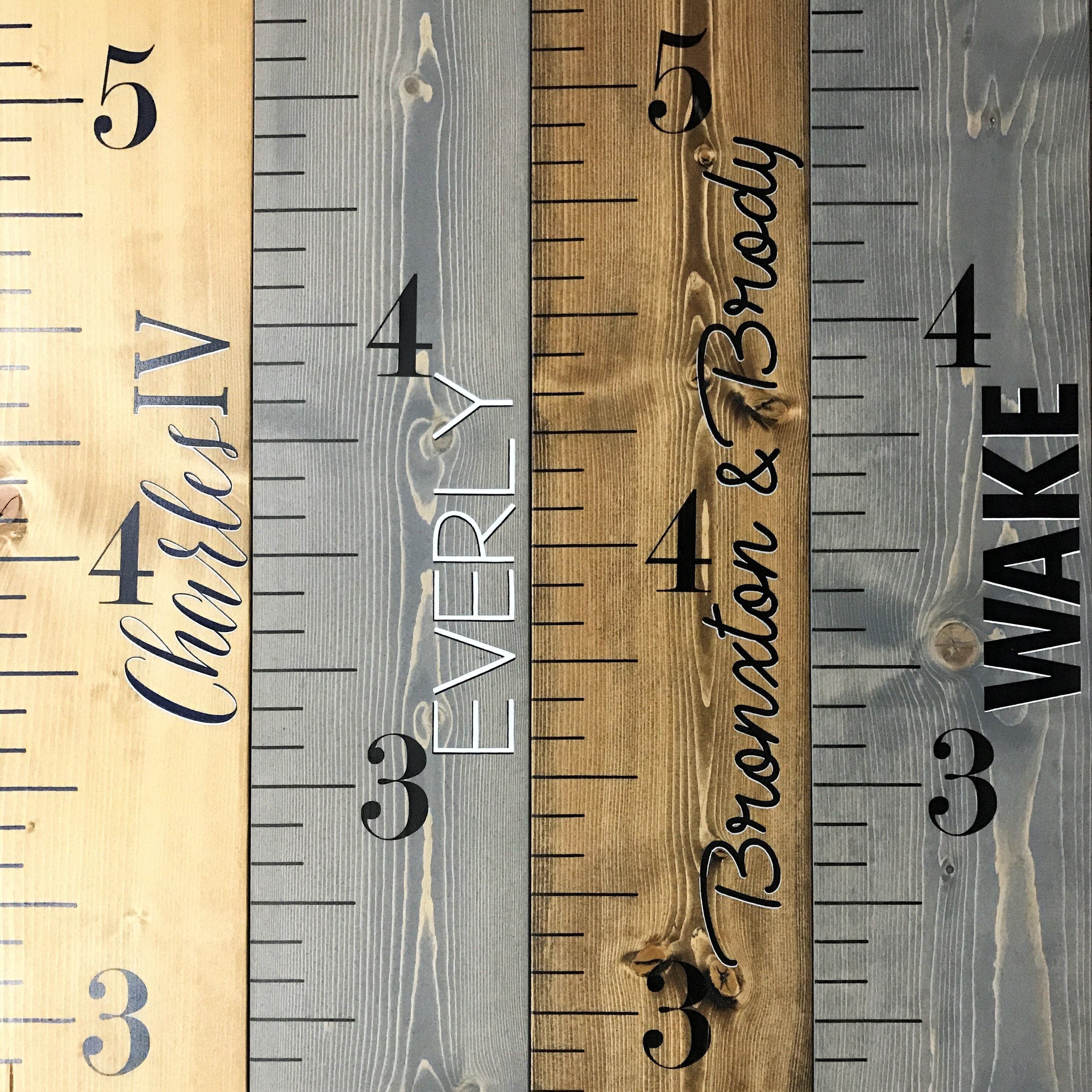 Height Guide Ruler With Pointer Height Stick Ruler - Wood Height Chart for Kids - Growth Chart Ruler - Etsy