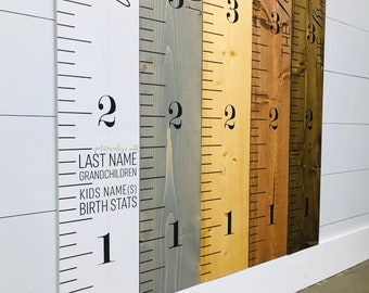 Height Board Ruler For Kid, Wood Measure Stick Growth Chart